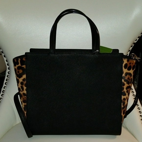 Kate spade leopard cat run the wild Hayden bag - Picture 3 of 6